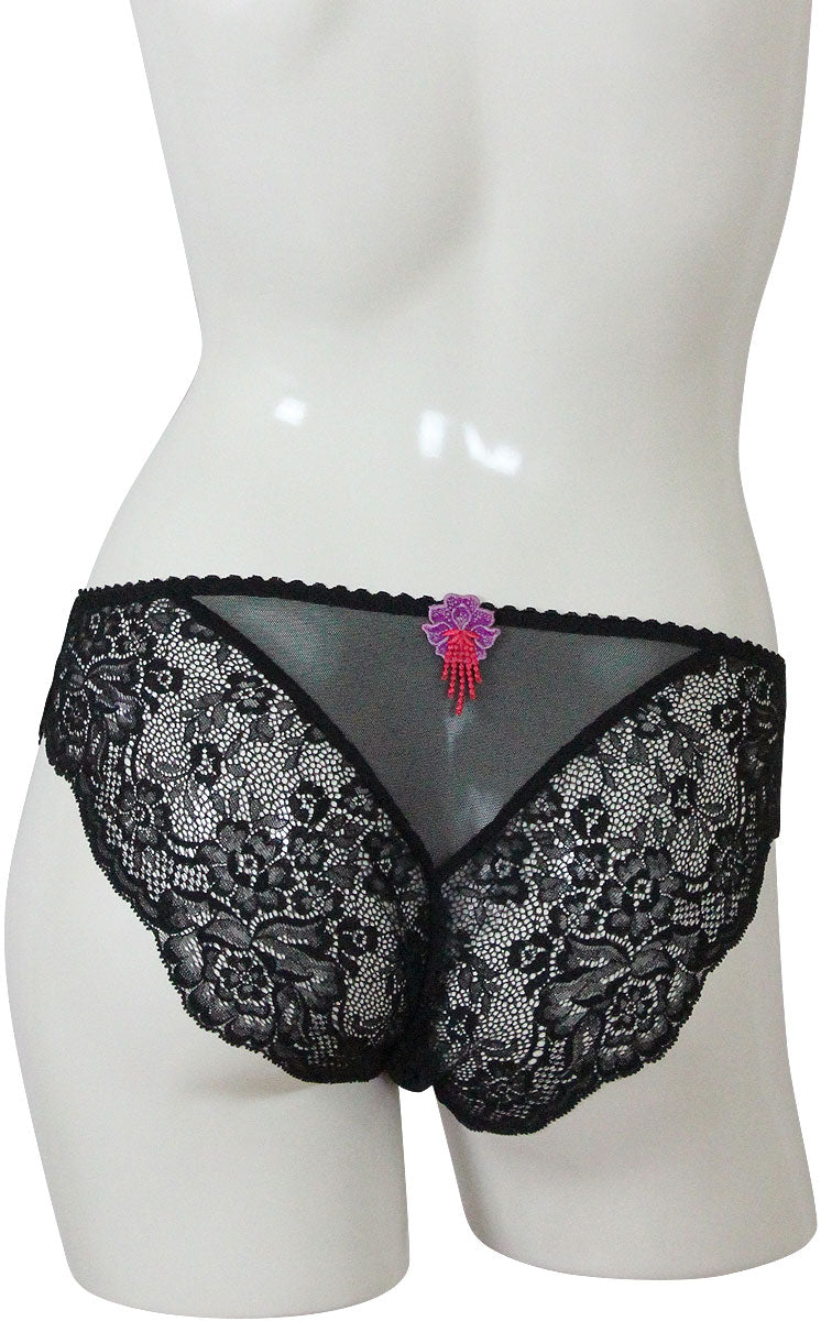 Italian 2-Piece Swimsuit with Push-Up Bra & Side-Tie Lined Bikini Bottom